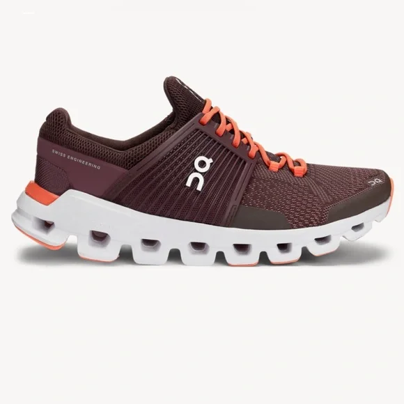 On Running Women’s Plum /dawn Running shoes lace up cloudswift mesh Sneakers 9.5